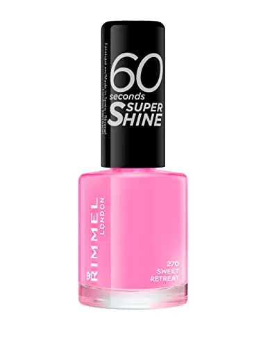 Rimmel London Smalto Unghie 60 Seconds Super Shine - Asciugatura Rapida e Lunga Durata - 270 Sweet Retreat - 8 ml