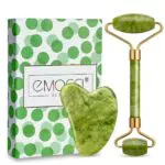 Rullo di Giada Gua Sha Viso Jade Roller Rullo massaggio strumento di nuova versione naturale ringiovanisce pietra per anti-invecchiamento collo Wrinkgless
