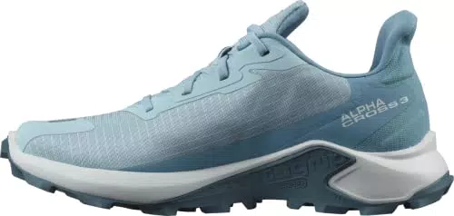 Salomon Alphacross 3, Scarpe Donna, Crystal Blue/White/Delphinium Blue