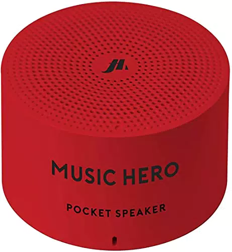 SBS Mini speaker wireless rotondo da 3 Watt, rosso