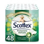 Scottex Carta Igienica Protezione Delicata, Confezione Da 48 Rotoli