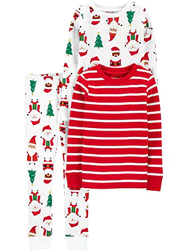 Simple Joys by Carter's Set Pigiama Natalizio in Cotone Aderente
