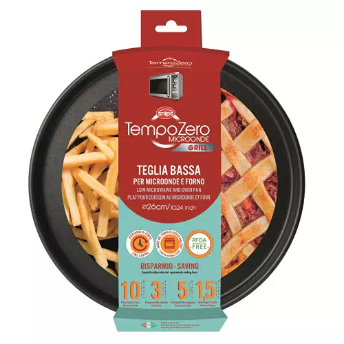 Snips PIATTO CRISPY BASSO PER MICROONDE - Diametro 26cm/h 2