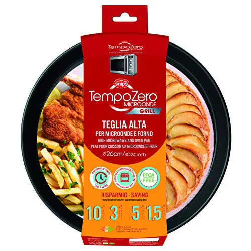 Snips Piatto Teglia Crispy Alto 26cm Linea Tempo Zero Microonde
