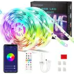 Striscia LED 20M WiFi RGB Musicale, Compatibile con Alexa Google Assistant HOVVIDA Strisce LED 5050 12V Musica