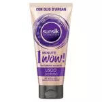 Sunsilk, Trattamento Intensivo 1 Minute Wow, Maschera Capelli Lisci Senza Effetto Crespo