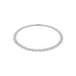 Swarovski Collana Angelic, Rotondo, Bianco, Placcato rodio