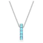 Swarovski Exalta Collana Elegante, con Anello di Cristalli Swarovski Blu Mare