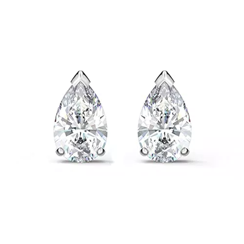 Swarovski Orecchini a Lobo Attract, Taglio Drop, Bianchi