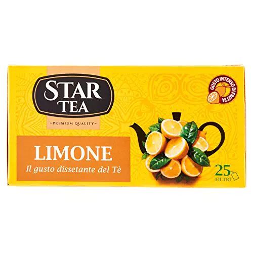 Tè STAR Tea Limone, 25 filtri, miscela pregiata, 100% naturale