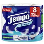 Tempo Carta Igienica Comfort 837053, 8 Maxi Rotoli