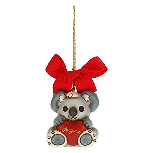 THUN - Addobbo per Albero di Natale Koala - Decorazioni Natale Casa - Formato Piccolo - Ceramica - 4
