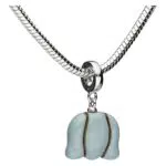 THUN - Charm Collection con Campanula Celeste, Simbolo di Perseveranza