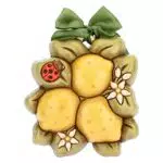 THUN - Formella Sagomata con Limoni - Accessori per la Casa - Linea I Classici - Formato Medio - Ceramica -15 x 14
