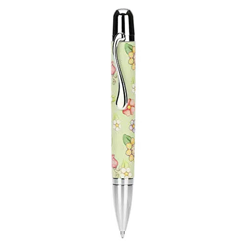 THUN - Penna a Sfera Country con Fiori, Rosa Canina e Farfalle