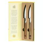 THUN - Set 2 Coltelli per Carne - Cucina, per La Tavola - Idea Regalo - Linea Country - Acciaio Inox