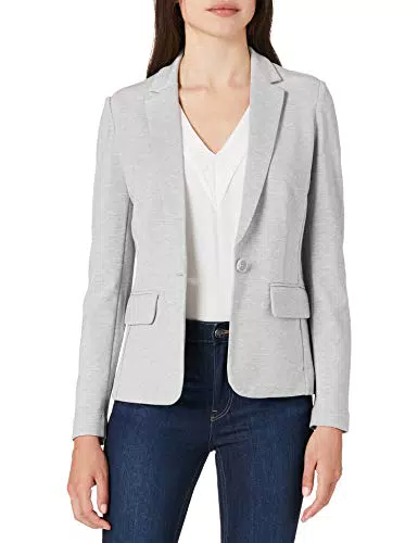 TOM TAILOR 1024520 Jersey Blazer, 11282 Silver Grey melangé