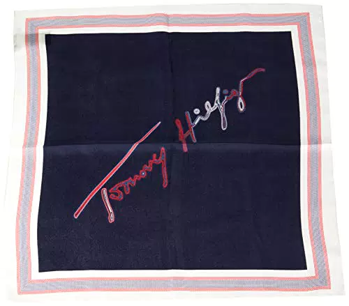 Tommy Hilfiger Iconic Silk Bandana Sciarpa, Corporate Signature