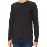 Tommy Hilfiger Logo Long Sleeve Tee, Maglietta a Maniche Lunghe
