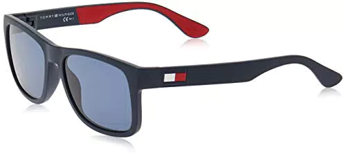 Tommy Hilfiger Occhiali da Sole Uomo, Th 1556/s, blu/rosso