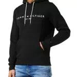 Tommy Hilfiger Felpa con Cappuccio Uomo Core Tommy Logo Hoody