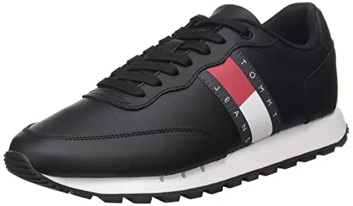 Tommy Jeans Runner in Pelle, Scarpe da Ginnastica Uomo