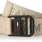 Tommy Jeans Tjm Elevated WEBING 3.5 Cintura, Savannah Sand