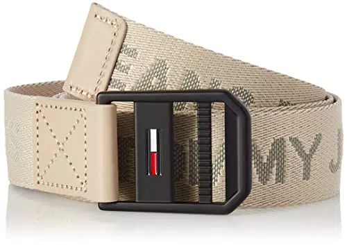 Tommy Jeans Tjm Elevated WEBING 3.5 Cintura, Savannah Sand