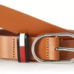 Tommy Jeans TJW Seasonal Oval 3.0 Cintura, Natural Cognac