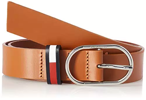 Tommy Jeans TJW Seasonal Oval 3.0 Cintura, Natural Cognac
