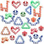 Viccess 24 Pack Mini Cubo di Serpente Giocattolo Magico Serpente Cubi velocità Magici Serpente Magico Twist Puzzle per Bambini Festa Sacchetto di Riempimento