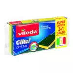 Vileda Glitzi Crystal Spugna da Cucina - Confezione da 3 Pezzi