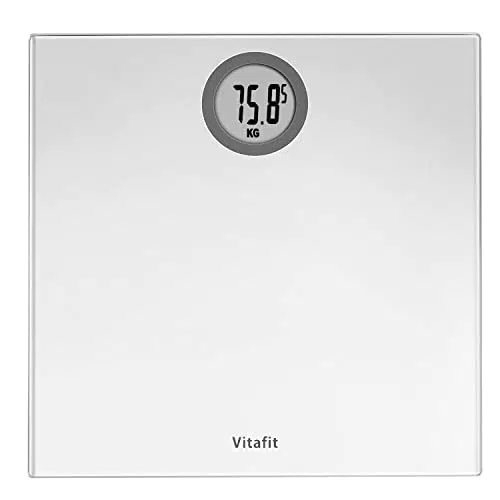 Vitafit Bilancia Pesapersone Digitale Alta Precisione, argento