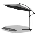 VOUNOT Ombrellone da Giardino, Diametro 3M, Ombrellone Decentrato Parasole
