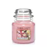 Yankee Candle Candela profumata in giara media, Rose appena recise