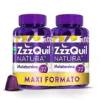 ZzzQuil Natura, Melatonina Per Dormire, 144 caramelle gommose, Gusto Frutti di Bosco