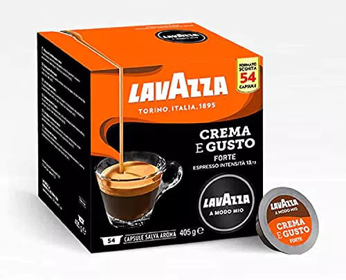 216 Capsule Originali A Modo Mio Miscela Crema e Gusto Forte