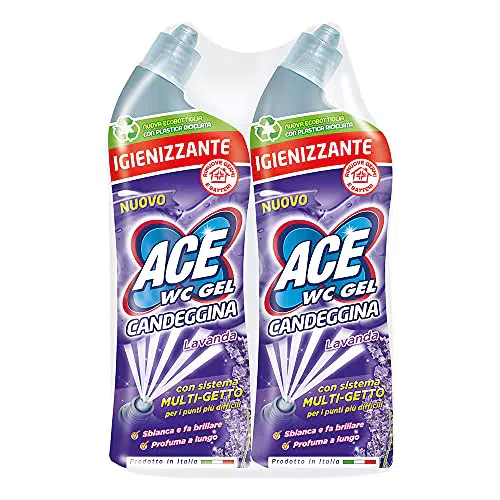 ACE Wc Gel Multigetto, 2 Confezioni Da 700mlavanda, 1400 Millilitro