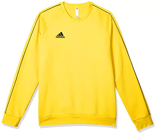 adidas Core 18 Sweat Top, Felpa Unisex-Adulto, Yellow/Black