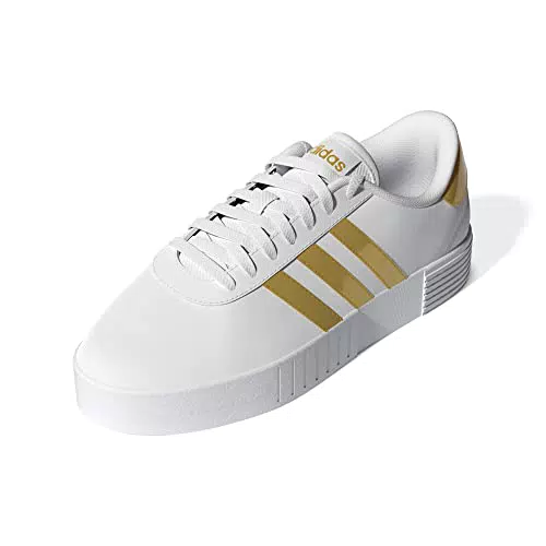 adidas Court Bold, Sneaker Donna, Ftwr White/Sandy Beige Met/Grey Two