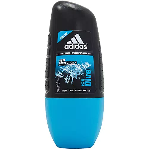 Adidas, Ice Dive Deodorante Roll On Uomo, Freschezza a Lungo