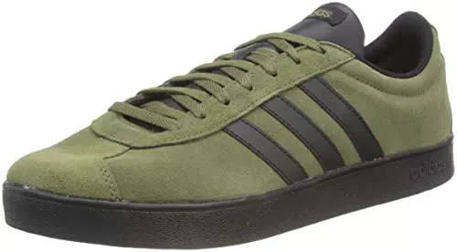 adidas VL Court 2.0, Sneaker Uomo, Focus Olive/Core Black/Ftwr White