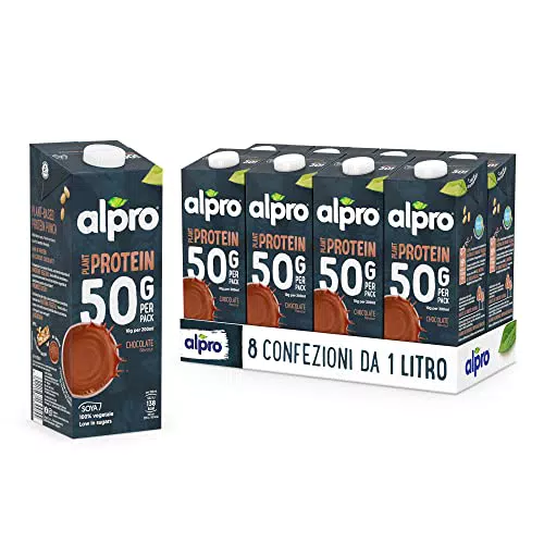 ALPRO PROTEIN 50g, Bevanda alla SOIA al gusto CIOCCOLATO