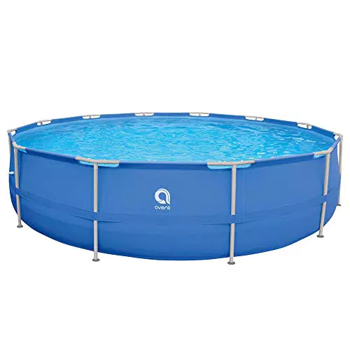 Avenli Piscina Rotonda con Struttura, Blu