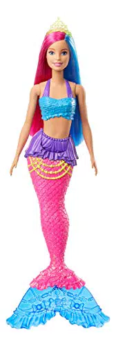 Barbie Dreamtopia Bambola Sirena con Capelli Rosa e Blu
