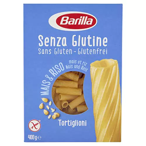 Barilla Pasta Tortiglioni Senza Glutine, Pasta Corta di Mais Bianco