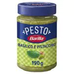 Barilla Pesto Basilico e Pistacchio con Basilico 100% Italiano e Granella di Pistacchio