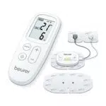 Beurer EM 70 Wireless Elettrostimolatore TENS/EMS Portatile con Telecomando e Batteria Ricaricabile per Terapia del Dolore