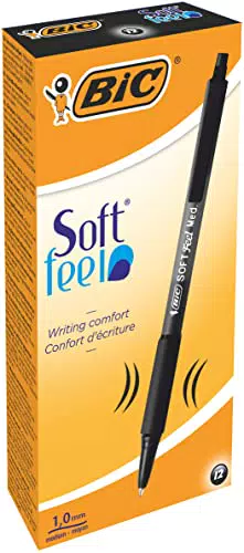 Bic Soft Penna a Sfera a Scatto, Confezione da 12 Pezzi