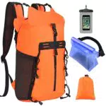 Borsa Impermeabile Dry Bag Zaino - 20l /30L Pieghevole IPX8 Sacca Stagna Borse Barca Set Marsupio Custodia per Cellulare per Trekking Sup Kayak Mare Canoa Pesca Vela Rafting Nuoto Campeggi